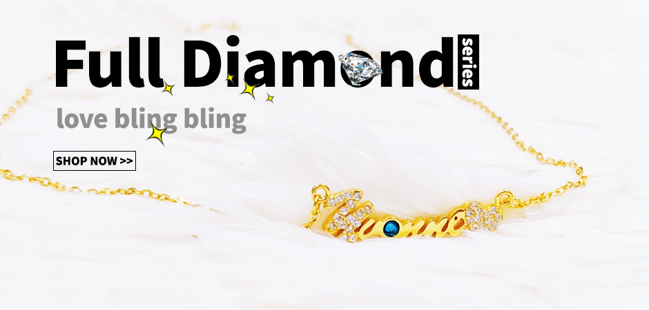 Full Diamond DIY Name Necklace